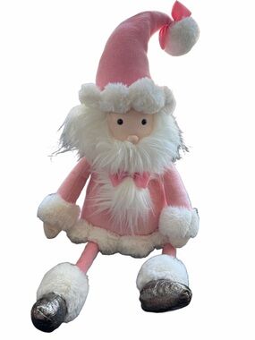 RARE HTF Retired Jellycat Splendid Pink Santa - Large
